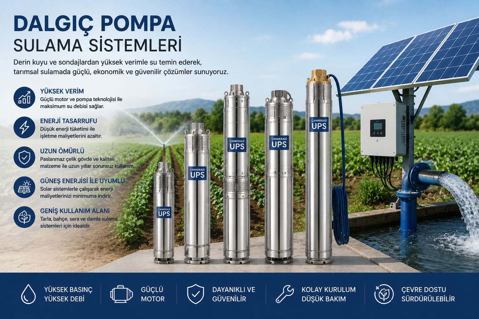 Dalgıç Pompa Sulama Çözümleri